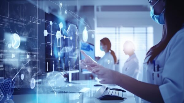 a collaborative group of professionals focused on advancing healthcare innovations in a state-of-the-art lab