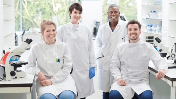 Research scientist team in a lab