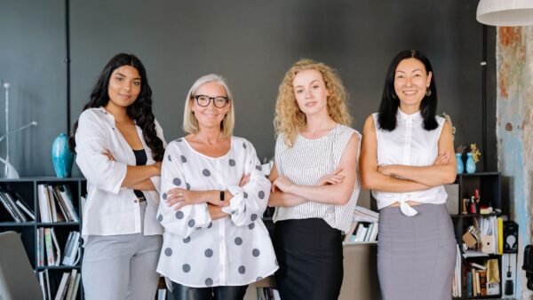 Women with their arms crossed