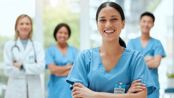 Medical professionals smiling