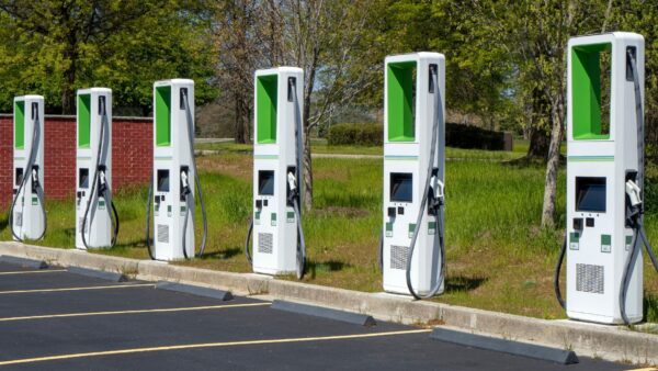 Public charging station for electronic vehicles