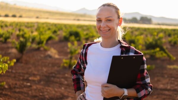 Land manager smiling